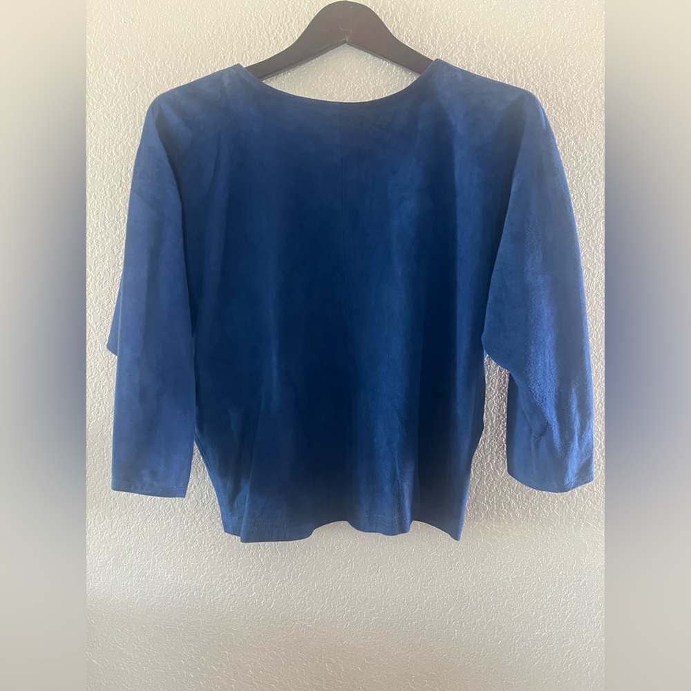 West Bay Lamb Suede Blouse